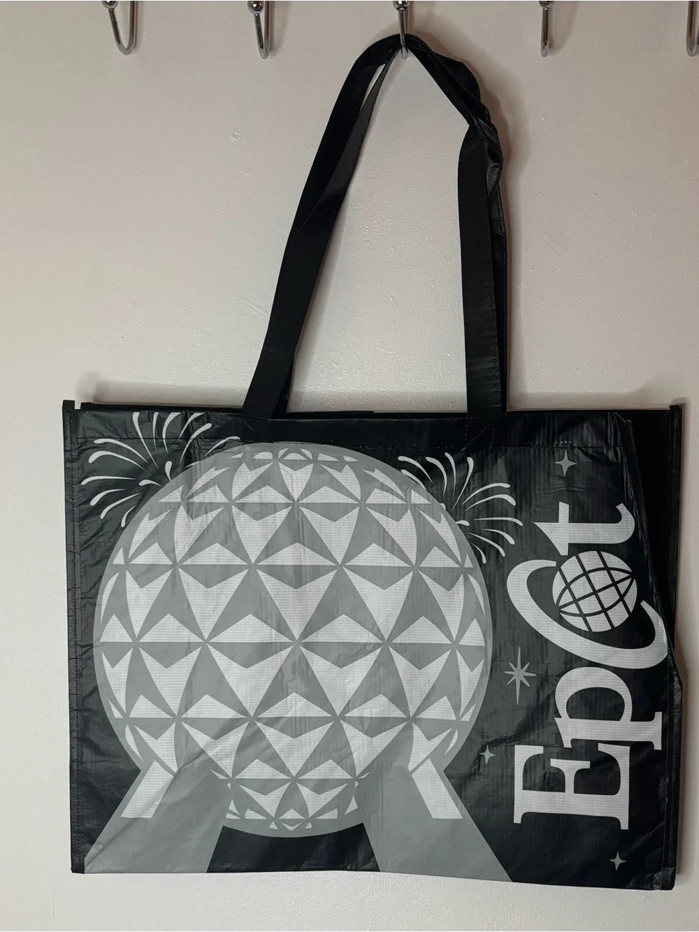 Disney Black and Gray EPCOT Tote Bag